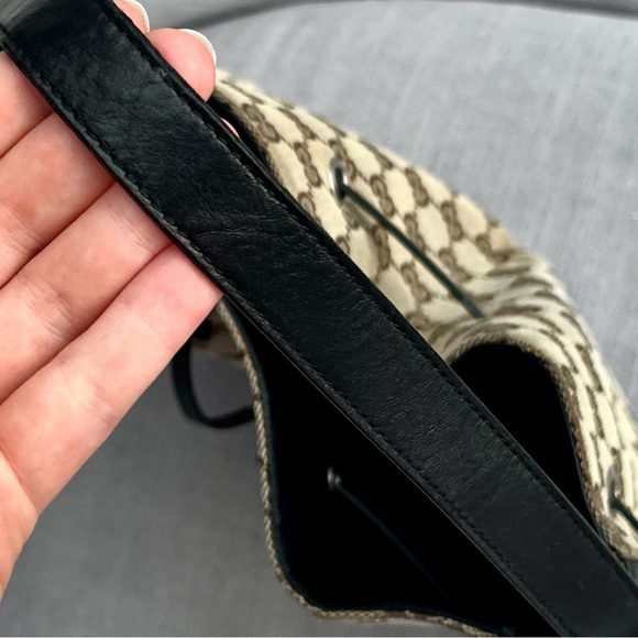 Gucci Monogram bag Canvas and black leather - Picture 6 of 10